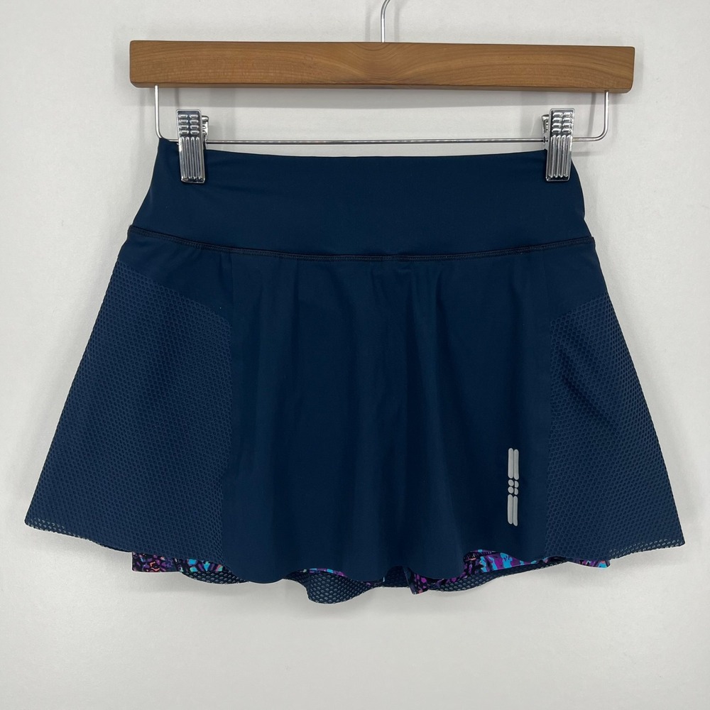 Sweaty Betty Athletic Skirt Women's XS Navy Blue Built-In‎ Shorts Mini Tennis